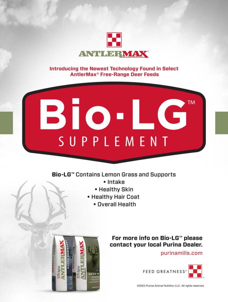 purina antlermax bio lg feed greatness deer whitetail hunting 