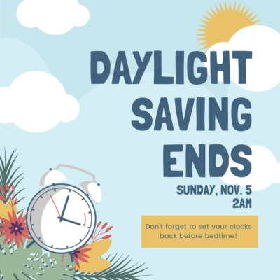 november 5 fall back daylight saving savings timed ends