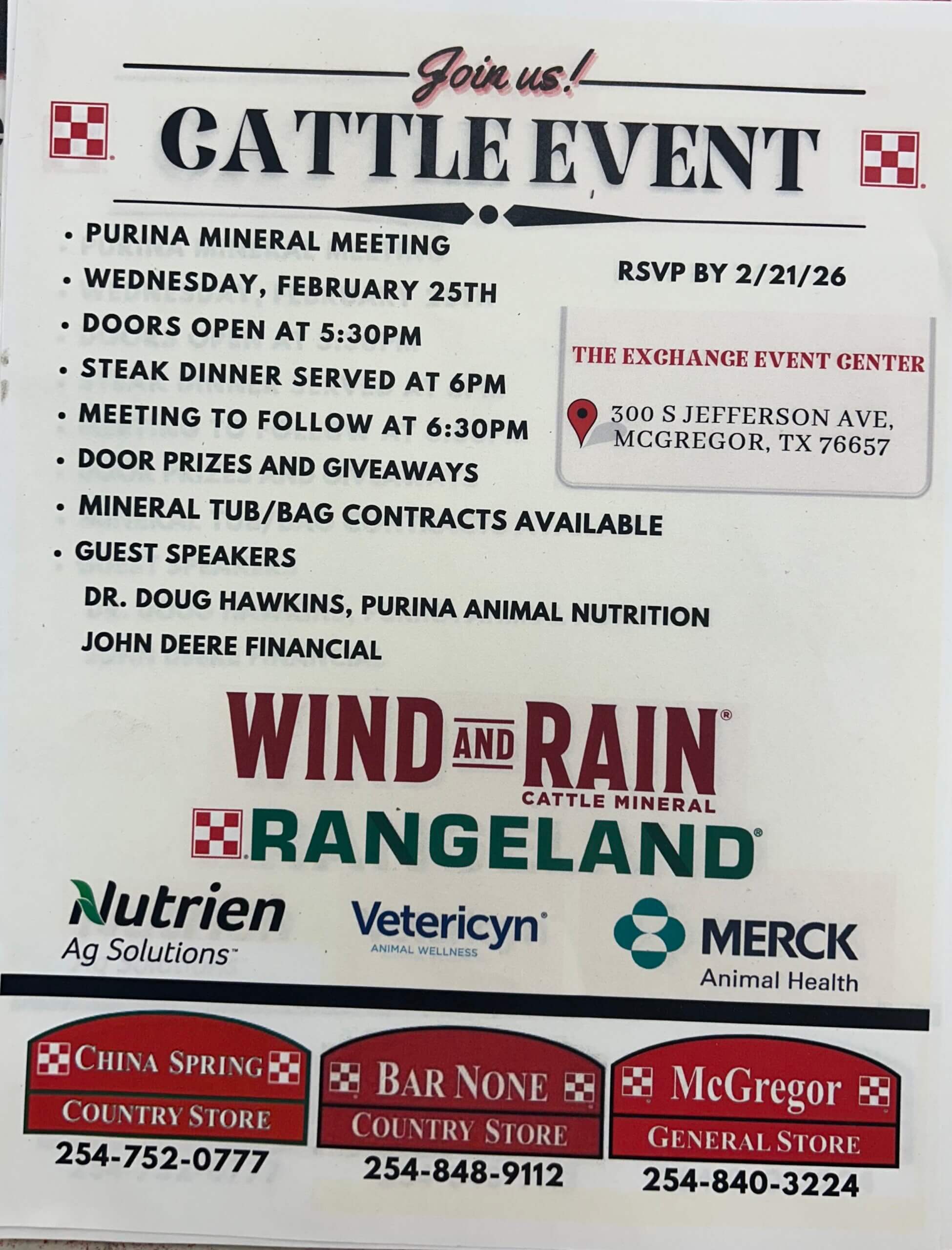 cattle mineral meeting bar none mcgregor china spring fly control feed purina wind and rain